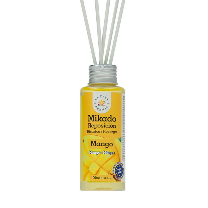 Mikado Algodon 100ml en Expositor - La Casa de los Aromas: Mango - 6