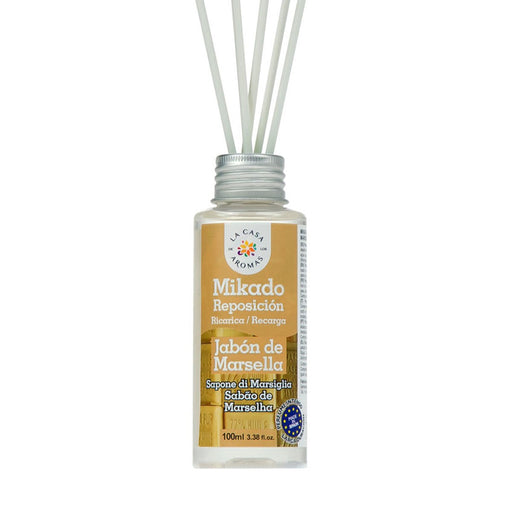 Mikado Algodon 100ml en Expositor - La Casa de los Aromas: Jabón de Marsella - 1