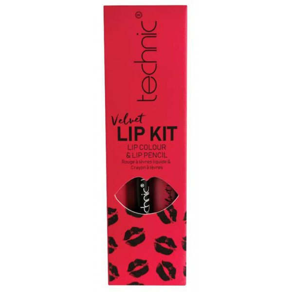 Velvet Lip Kit Perfilador de Labios + Labial Líquido - Technic Cosmetics: Little Fuchsia - 3