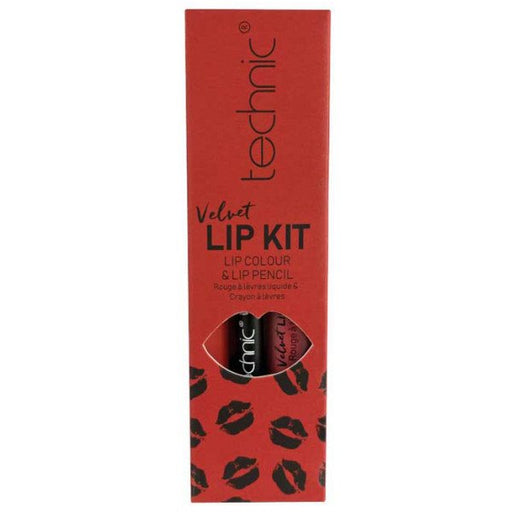 Velvet Lip Kit Perfilador de Labios + Labial Líquido - Technic Cosmetics: Vintage Red - 2