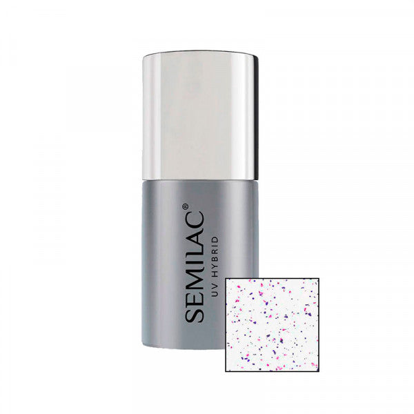 Top Coat Blinking - Semilac: Blue&amp;Violet - 1