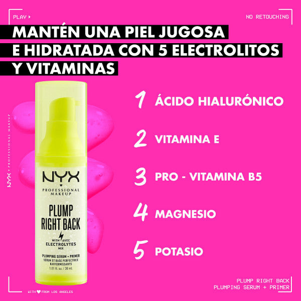 Primer y Sérum Plump Right Back: 30 ml - Professional Makeup - Nyx - 7