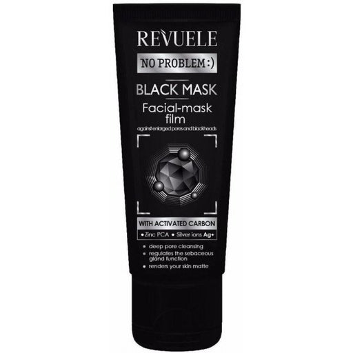 Mascarilla Facial Black Mask Peel off Activated Carbon - Revuele : 80 ml - 1