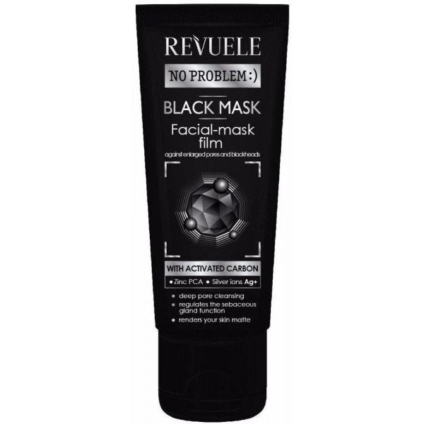 Mascarilla Facial Black Mask Peel off Activated Carbon - Revuele : 80 ml - 1