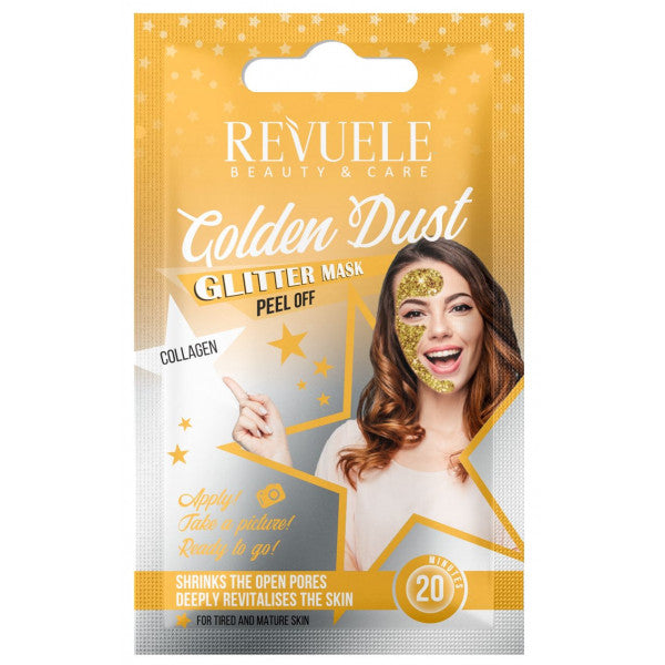 Mascarilla Facial Peel off Golden Dust con Colágeno - Revuele - 1