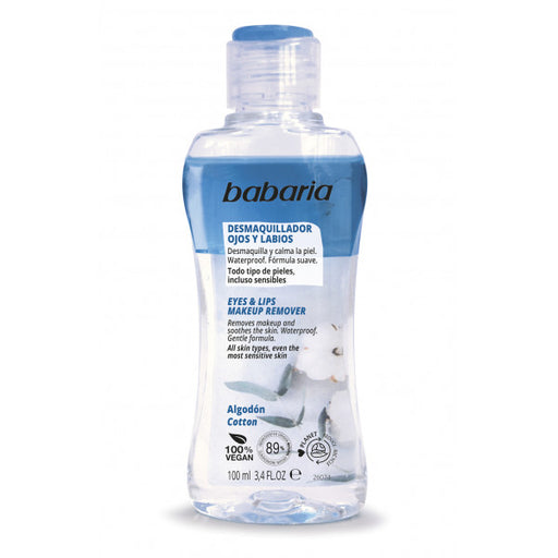 Desmaquillante de Ojos y Labios Algodón: 100 ml - Babaria - 1