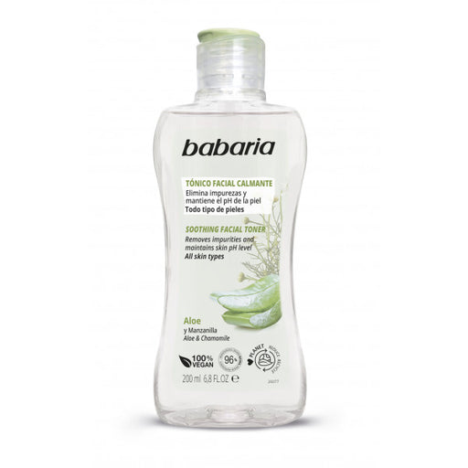 Tónico Facial Calmante Aloe y Manzanilla: 200 ml - Babaria - 1