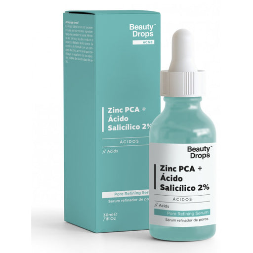 Serum Refinador de Poros Zinc Pca + ácido Salicílico 2% - Beauty Drops - 1