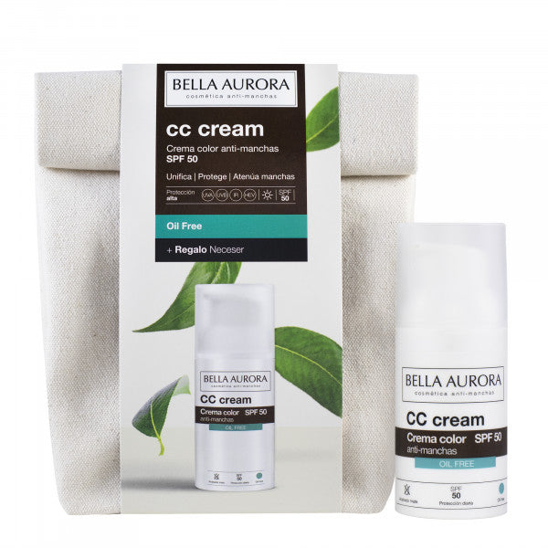 Set Cc Cream Antimanchas sin Aceite + Neceser - Bella Aurora - 1