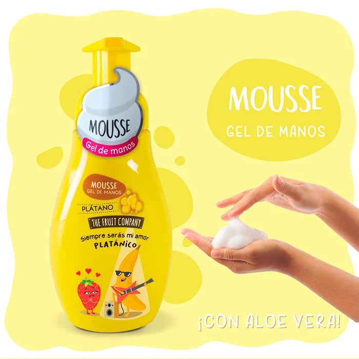 Mousse Gel de Manos Plátano 250ml - The Fruit Company - 2