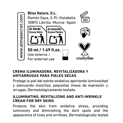 Crema Powerful C Antiedad Iluminadora - Vitamina C, Ginseng & Chía - Spf 30 - 50 ml - Alma Secret - 2