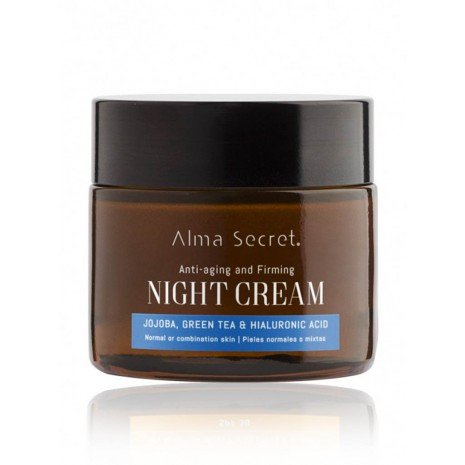 Crema Noche Reparadora Antiedad - Jojoba, Té Verde & Hialurónico - 50 ml - Alma Secret - 1