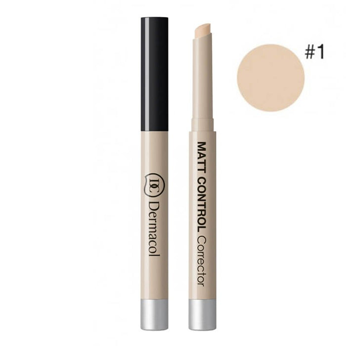 Corrector Cubriente y Matificante - Mate No. 01 - Dermacol : Matt Control Corrector - 01 - 1