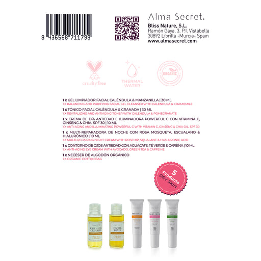 Set Mini Rutina Facial Completa Pieles Secas - Beauty Travel - Alma Secret - 2