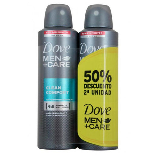 Desodorante Men Care Clean Comfort - Dove : 2 x 150ml - 1