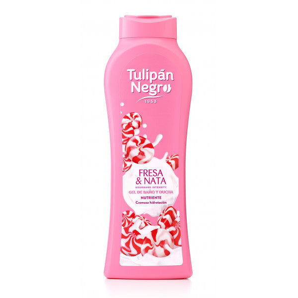 Gel de Baño Fresa y Nata 650ml - Tulipan Negro - 1