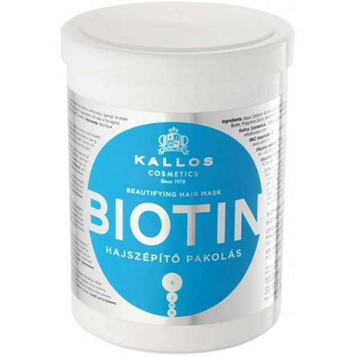 Mascarilla Capilar Biotina Embellecedora - Kallos : 1000 ml - 1