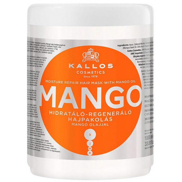 Mascarilla Hidratante Reparadora Mango - Kallos: 1000 ml - 2