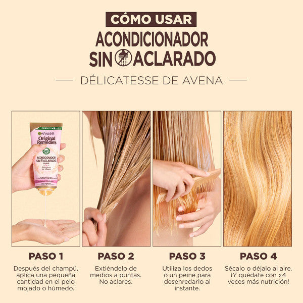 Acondicionador sin Aclarado Délicatesse de Avena - Original Remedies - Garnier - 10