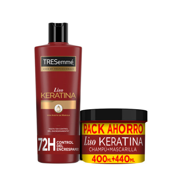 Set de Champú y Mascarilla Liso Keratina - Tresemme - 1