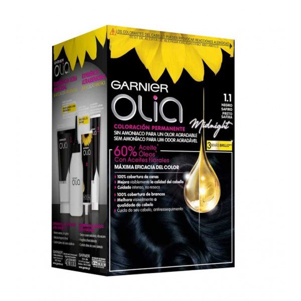 Olia Tintes - Garnier : 1.10 Negro Zafiro - 1