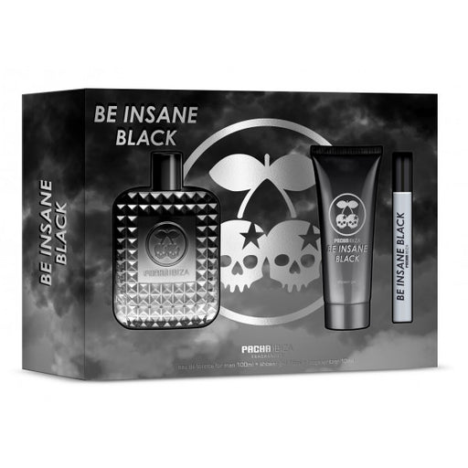 Estuche Be Insane Black for Him Edt: Edt 100ml + Gel 75ml + Mini - Pacha - 1