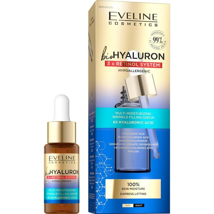 Serum Rellenador de Arrrugas - Bio Hyaluron 3x Retinol - Eveline - 1