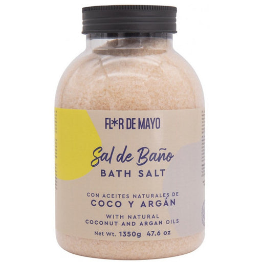 Sal de Baño Argán y Coco - Flor de Mayo : 1350 gr - 1