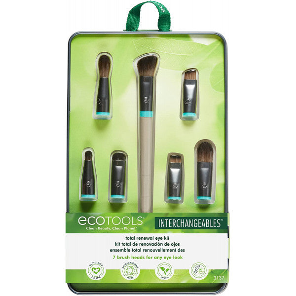 Set de Brocha + 7 Cabezales Intercambiables Total Renewal - Ecotools - 1