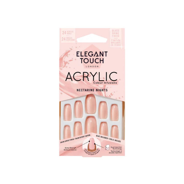 Uñas Postizas Acrylic Nectarine Nights - Elegant Touch - 1