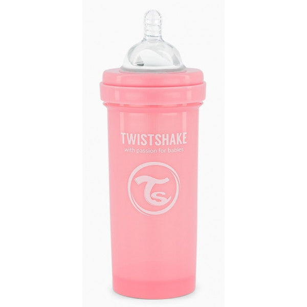 Biberón Anticólico Rosa - Twistshake: 260 ml - 1