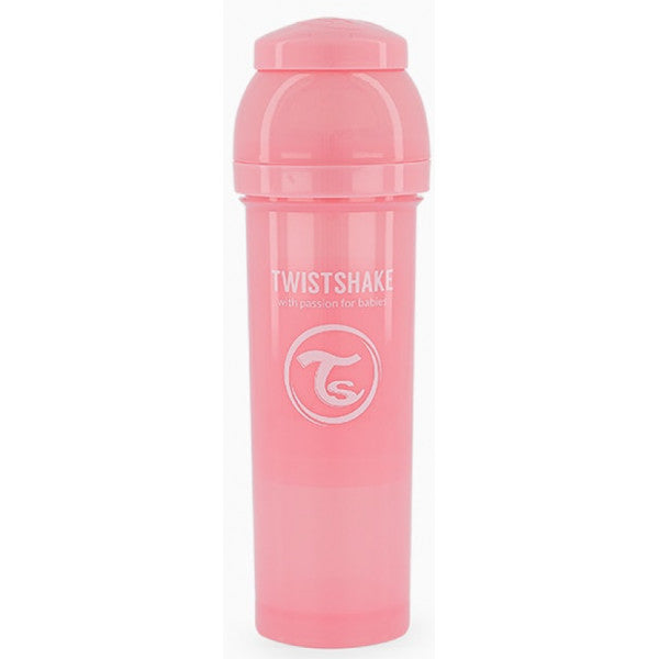 Biberón Anticólico Rosa - Twistshake: 330 ML - 2