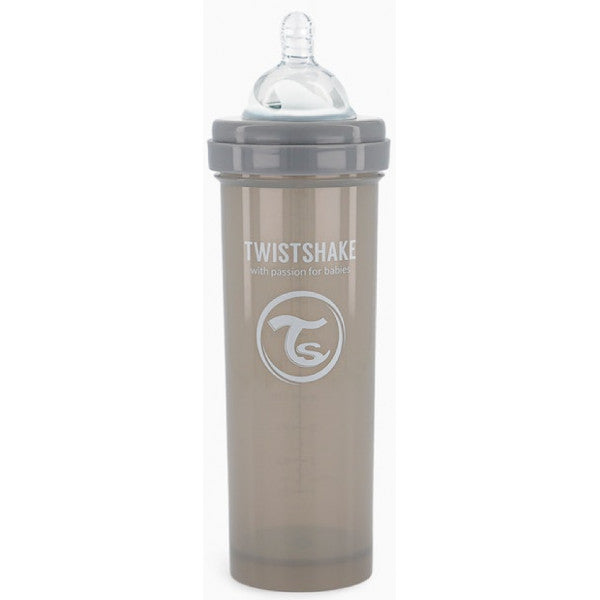 Biberón Anticólico Gris - Twistshake: 330 ML - 2