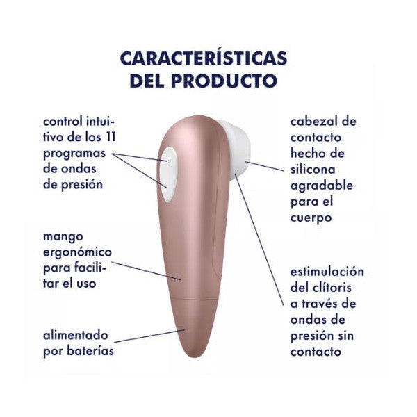 Air Pulse Number One Estimulador de Aire: Rosa - Satisfyer - 2