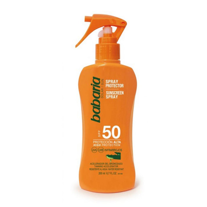 Spray Protector Acelerador Del Bronceado Spf50 200ml - Babaria - 1