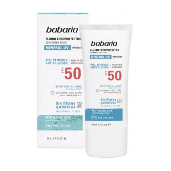 Fluido Fotoprotector para Piel Sensible Spf50 50ml - Babaria - 1