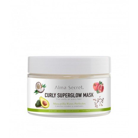 Mascarilla Capilar Cabello Rizados y Ondulados Curly Superglow Mask 250 ml - Alma Secret - 1