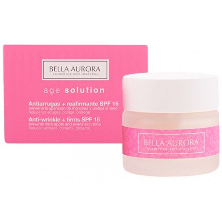 Age Solution Antiarrugas + Reafirmante Spf15 50ml - Bella Aurora - 1