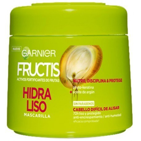 Mascarilla Capilar 72h Hidra Liso Cabellos Rebeldes 300 ml - Garnier - Fructis - 1