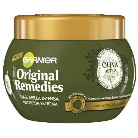 Mascarilla Nutrición Intensa Original Remedies - Oliva Mítica 300 ml - Garnier - 1