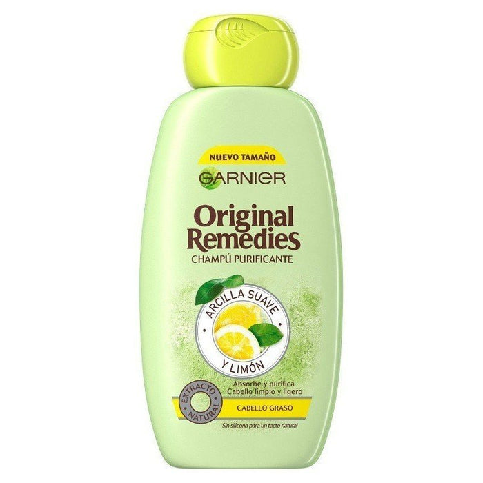 Champú Arcilla Suave y Limón Original Remedies 300 ml - Garnier - 1