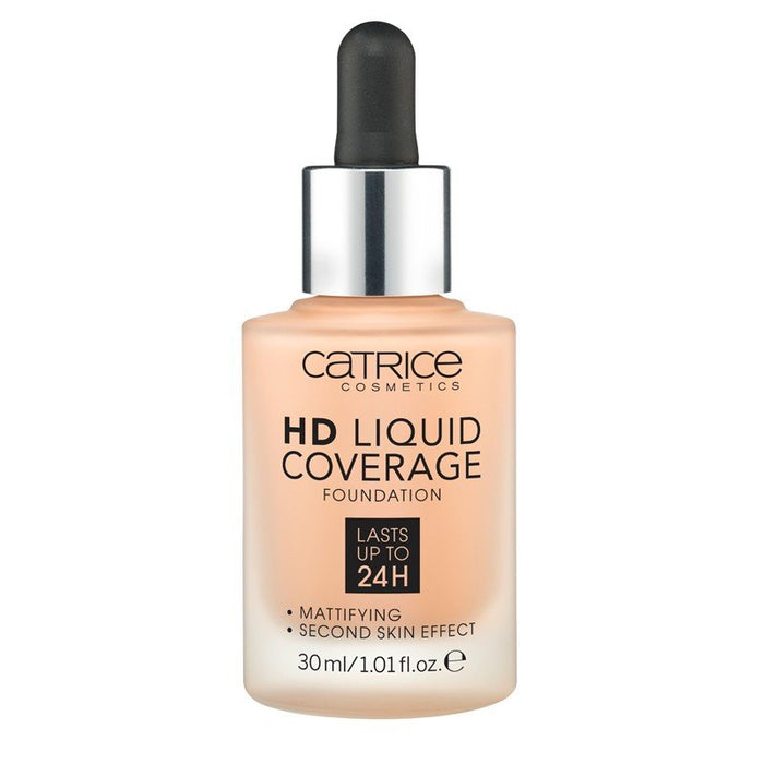 Base de Maquillaje Hd Liquid Coverage - Catrice : -Base de Maquillaje HD Liquid Coverage - 030 Sand Beige - 1