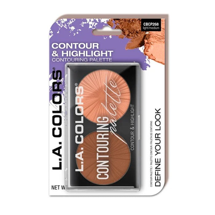 Paleta Contorno de Rostro Light/medium - L.A. Colors - 1