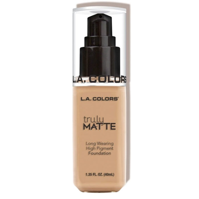 Base de Maquillaje Líquida - Truly Matte - L.A. Colors : Soft Beige - 1