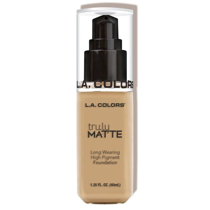 Base de Maquillaje Líquida - Truly Matte - L.A. Colors : Medium Beige - 1