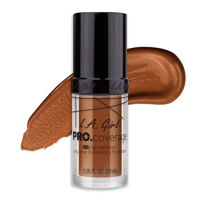 Base de Maquillaje Líquida - Pro Coverage Illuminating - L.A. Girl : Rich Cocoa - 1