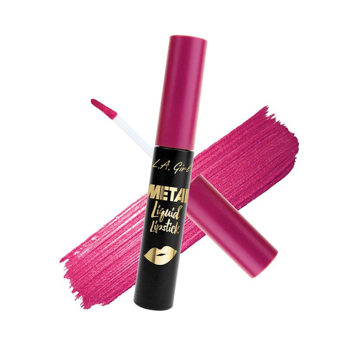 Labial Liquido Mate - Metal Liquid Lipstick - L.A. Girl : Brilliant - 1