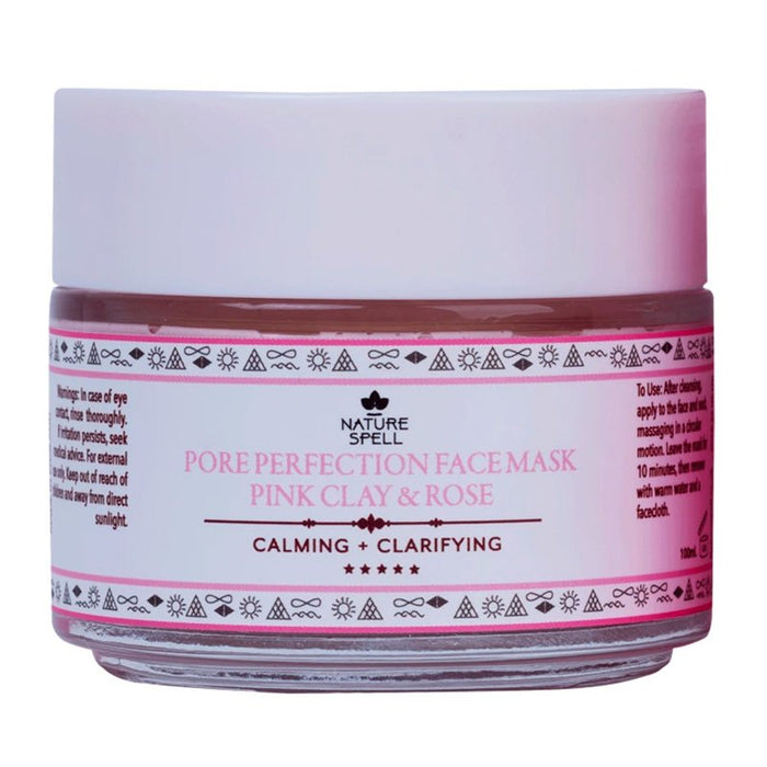 Mascarilla Facial Calmante y Aclarante - Arcilla Rosa - Nature Spell - 1