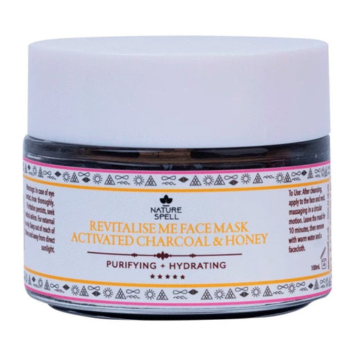 Mascarilla Facial Purificante E Hidratante - Carbón Activado y Miel - Nature Spell - 1