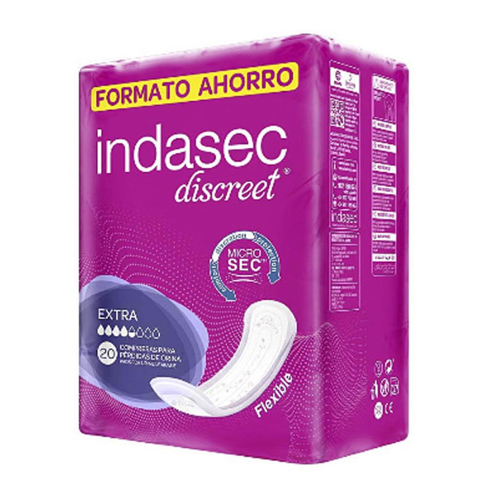 Compresas Grande Extra 20 Uds - Indasec - 1